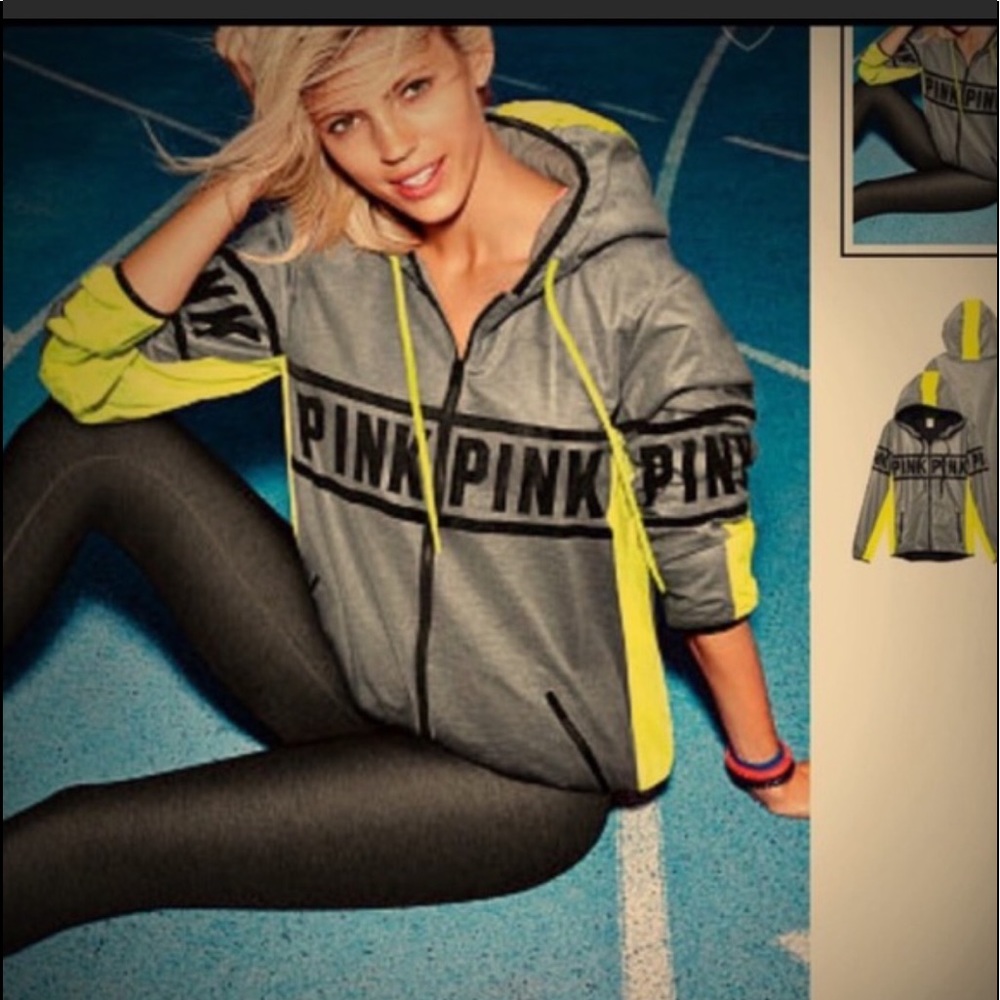 PINK VS Anorak neon yellow/ grey - Picture 6 of 6